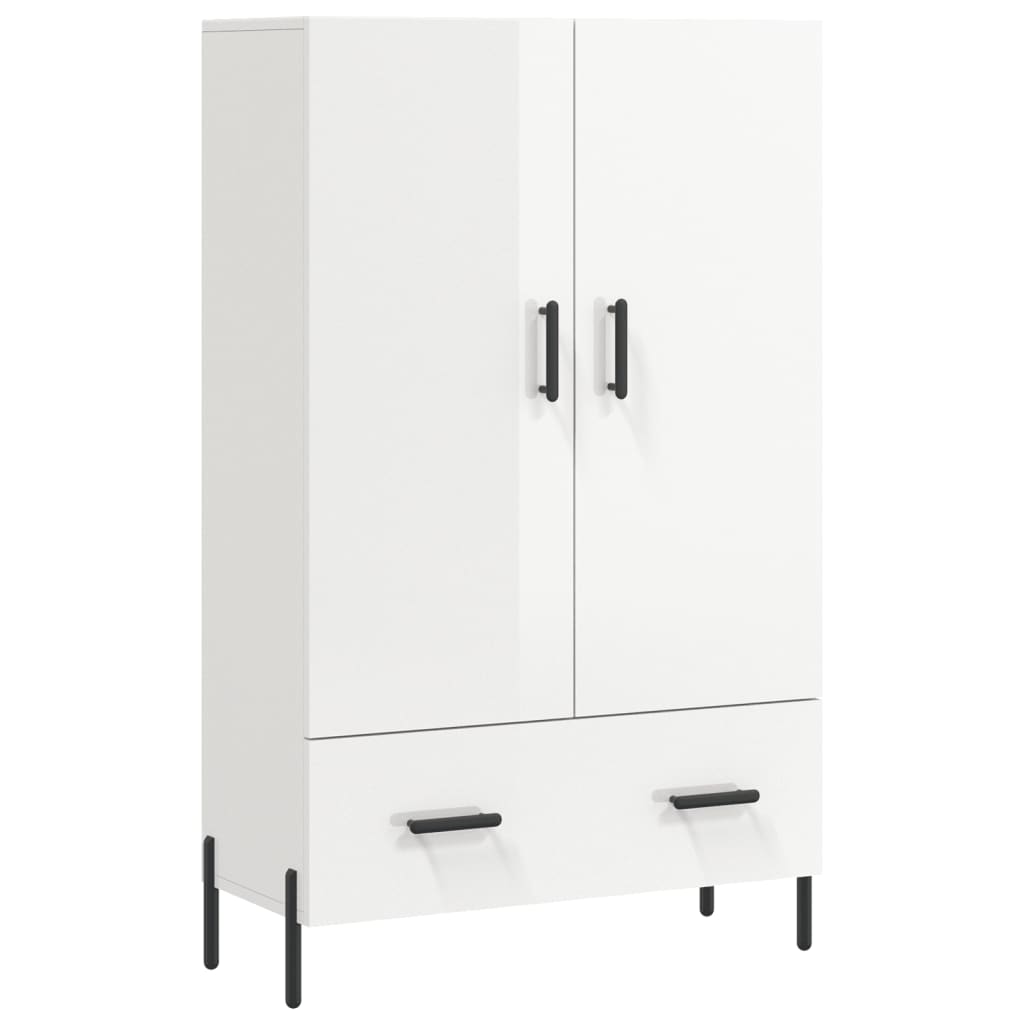 Highboard 69,5x31x115 cm Engineered Wood High gloss white