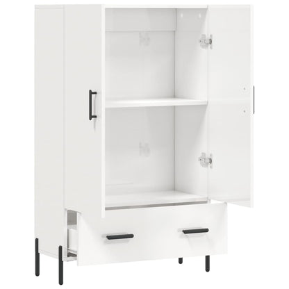 Highboard 69,5x31x115 cm Engineered Wood High gloss white