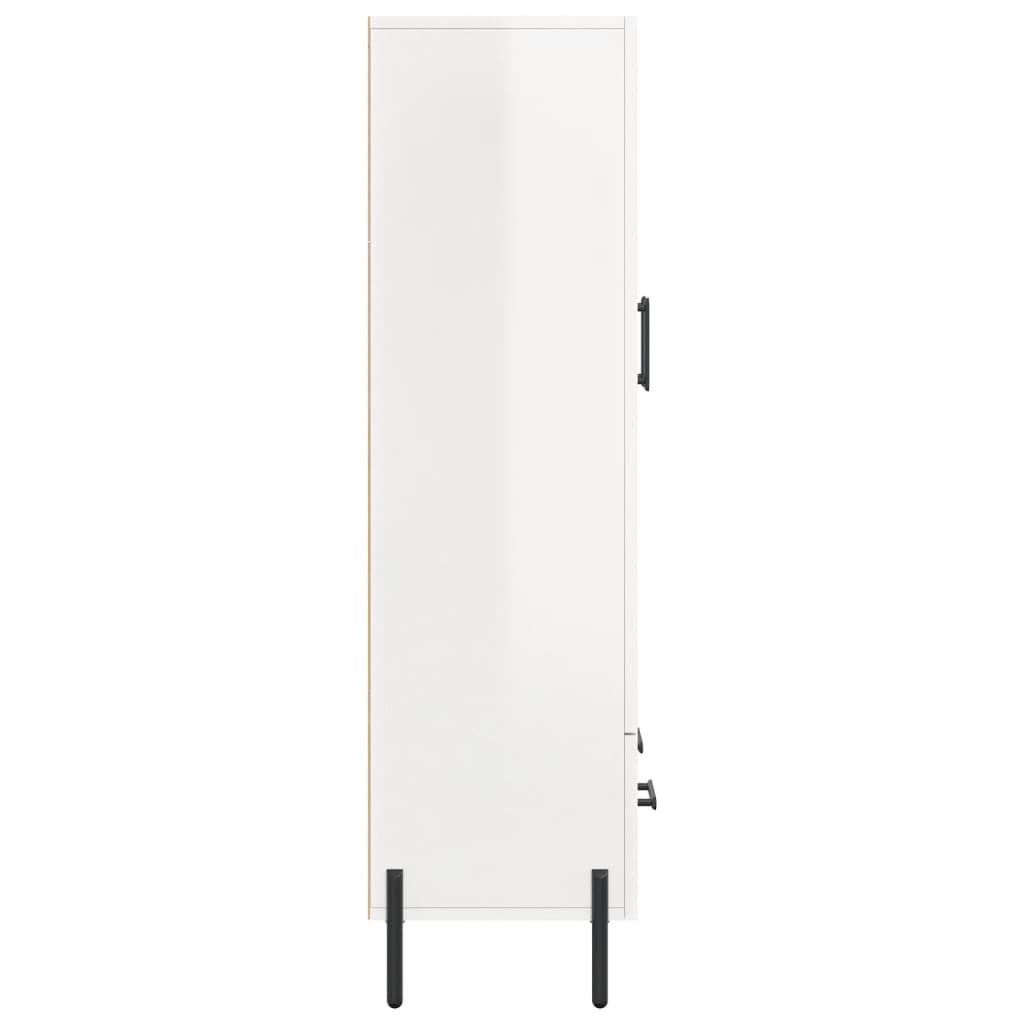 Highboard 69,5x31x115 cm Engineered Wood High gloss white