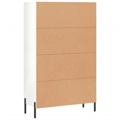 Highboard 69,5x31x115 cm Engineered Wood High gloss white