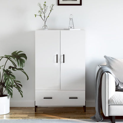 Highboard 69,5x31x115 cm Engineered Wood High gloss white