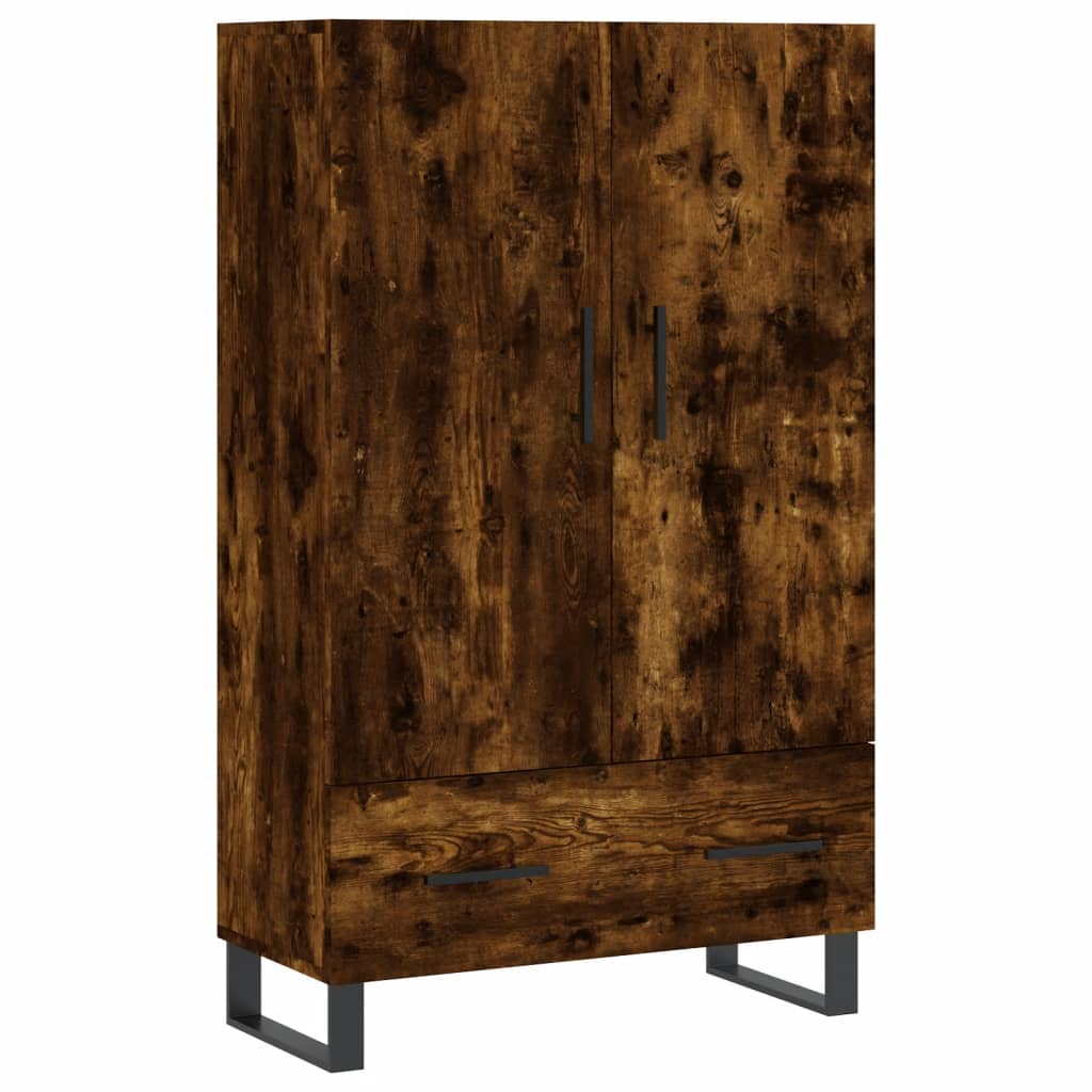 vidaXL Highboard Smoked Oak 69.5x31x115 cm Engineered Wood