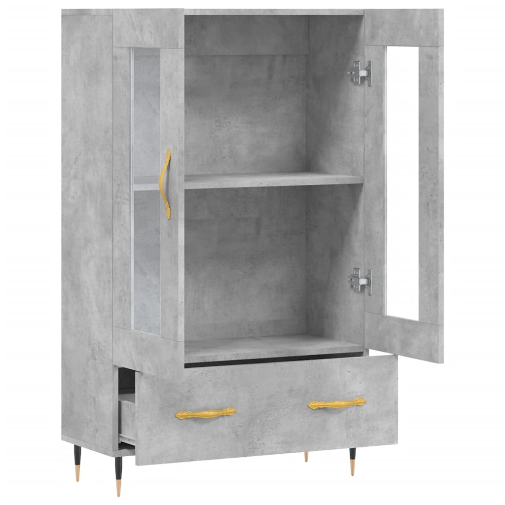 Highboard 69,5x31x115 cm Engineered Wood Concrete grey