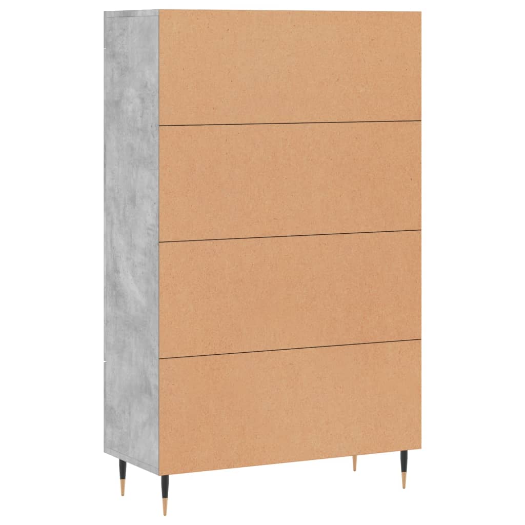 Highboard 69,5x31x115 cm Engineered Wood Concrete grey