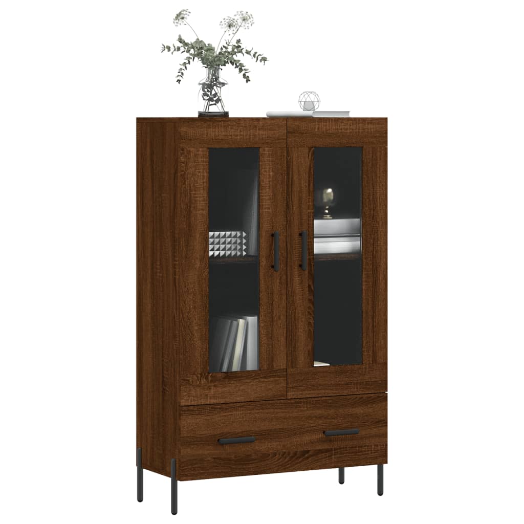 vidaXL Highboard Brown Oak 69.5x31x115 cm Engineered Wood