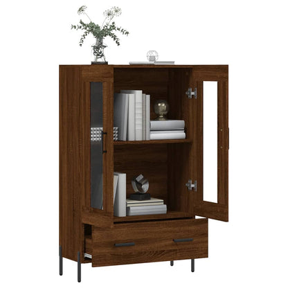 vidaXL Highboard Brown Oak 69.5x31x115 cm Engineered Wood