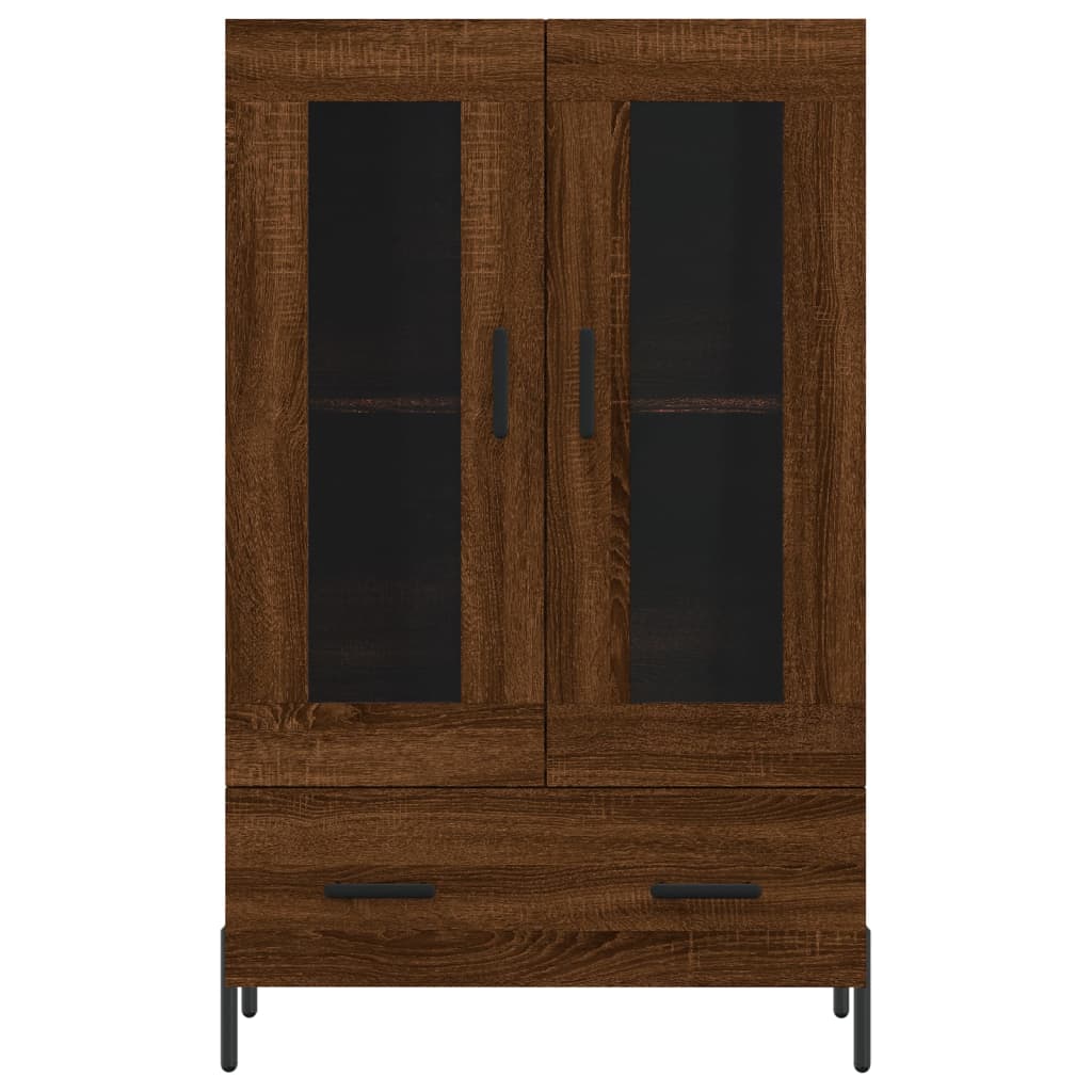 vidaXL Highboard Brown Oak 69.5x31x115 cm Engineered Wood