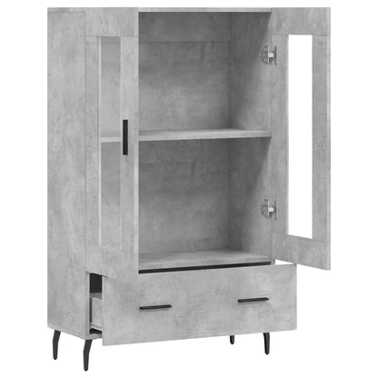 vidaXL Highboard Concrete Grey 69.5x31x115 cm Engineered Wood