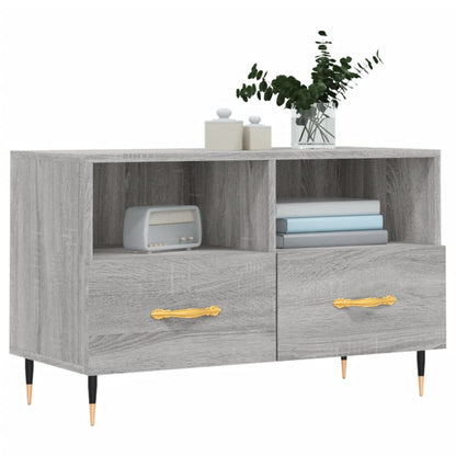 vidaXL TV Cabinet Grey Sonoma 80x36x50 cm Engineered Wood