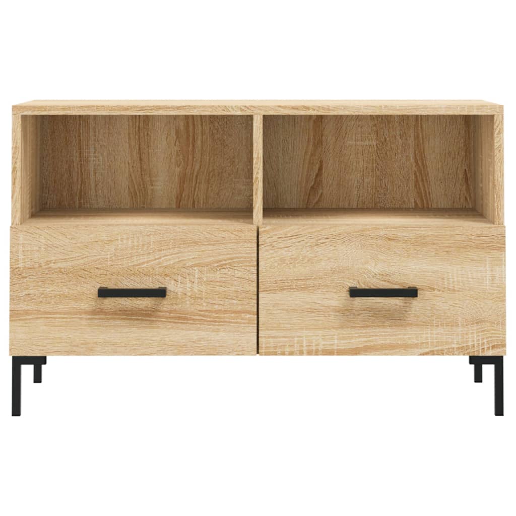 vidaXL TV Cabinet Sonoma Oak 80x36x50 cm Engineered Wood