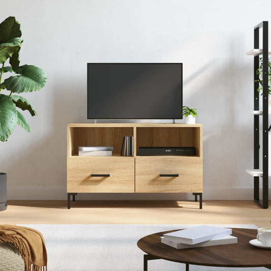 vidaXL TV Cabinet Sonoma Oak 80x36x50 cm Engineered Wood