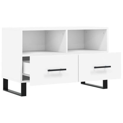 vidaXL TV Cabinet White 80x36x50 cm Engineered Wood