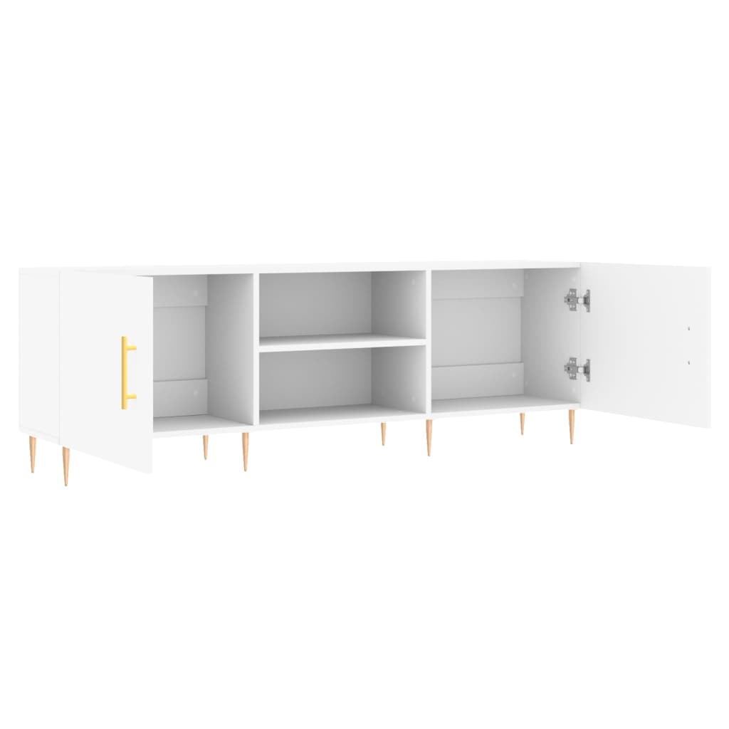 TV Cabinet 150x30x50 cm Engineered Wood White