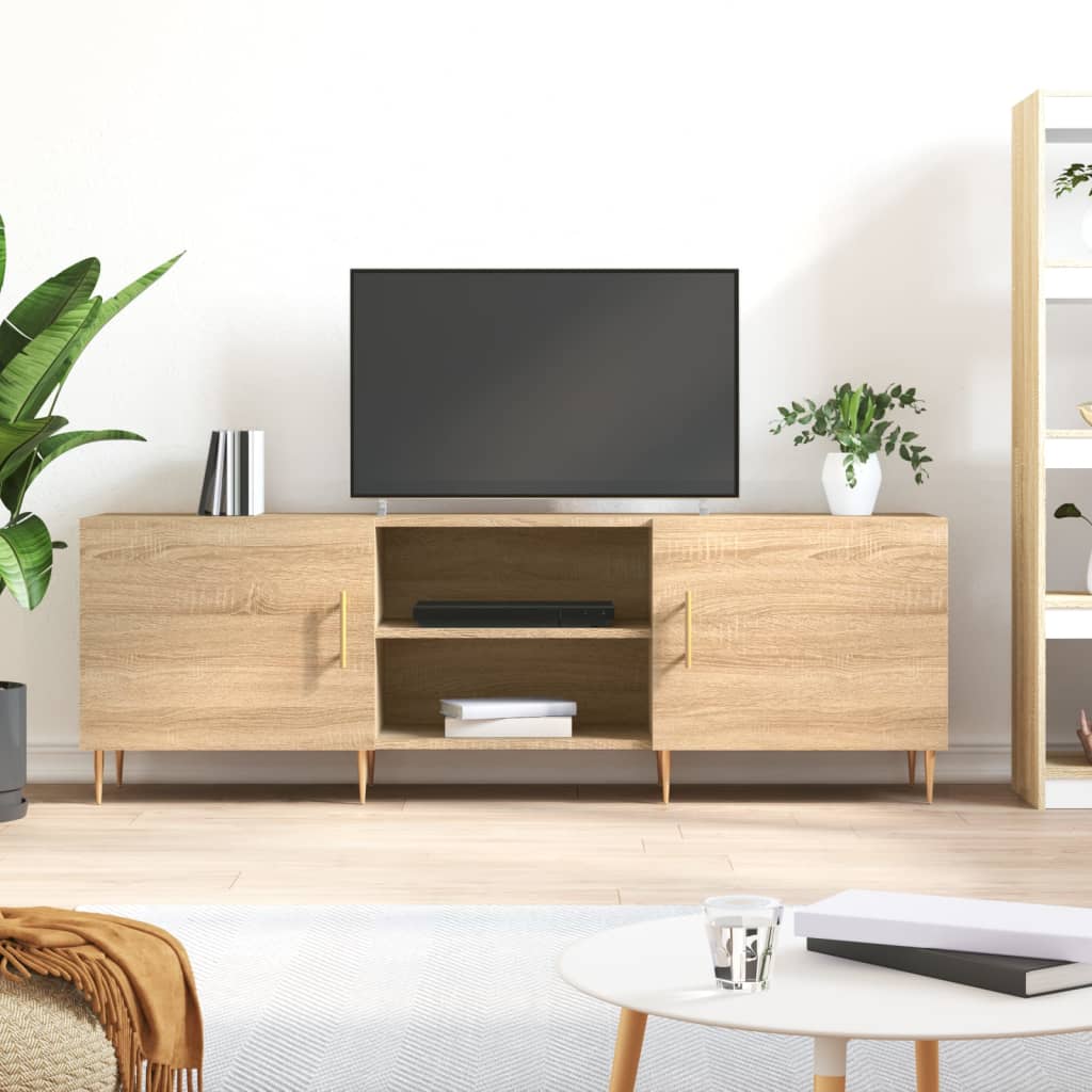 TV Cabinet 150x30x50 cm Engineered Wood Sonoma oak