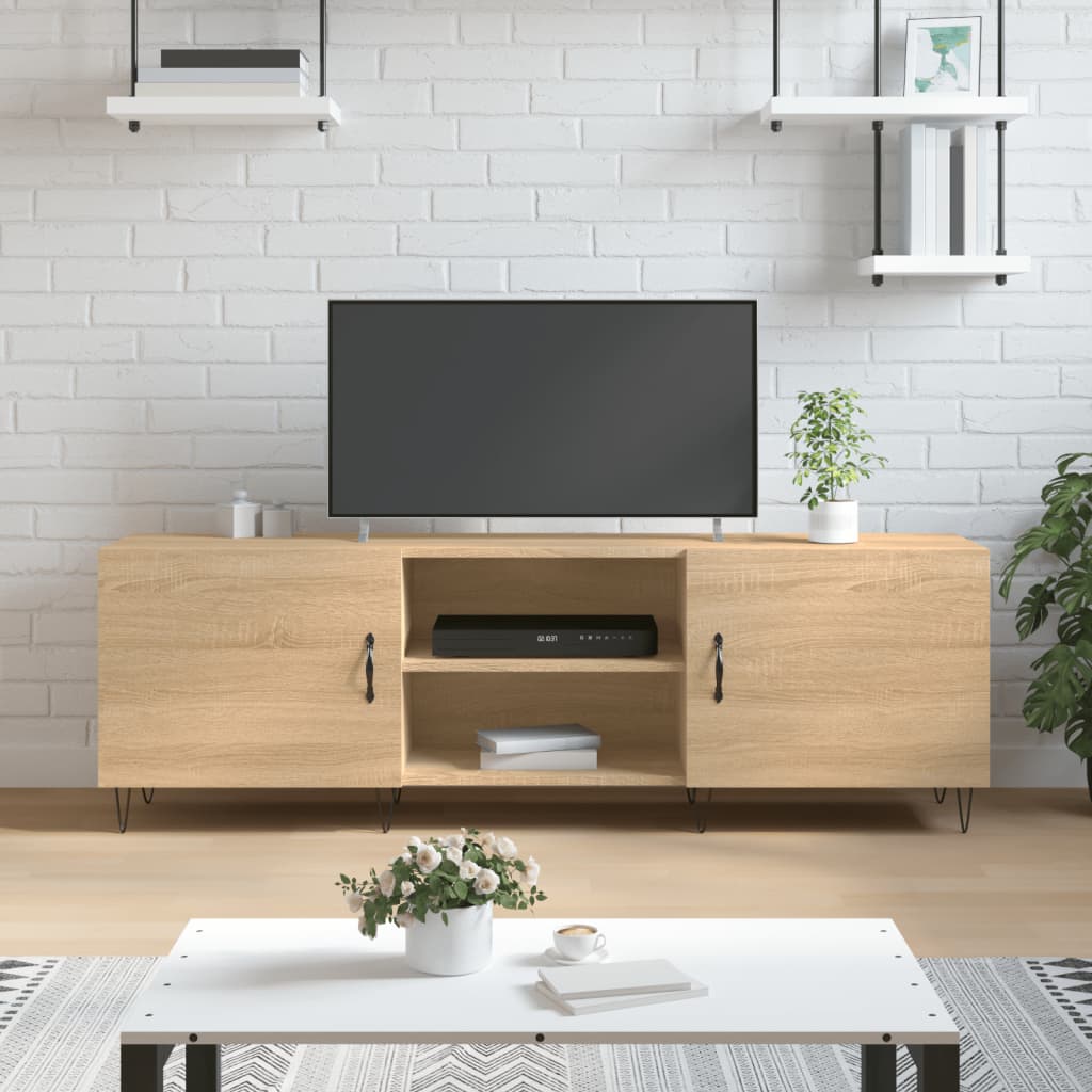 vidaXL TV Cabinet Sonoma Oak 150x30x50 cm Engineered Wood