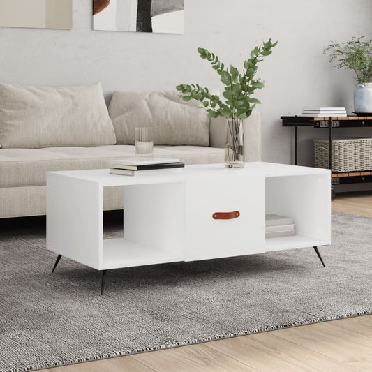 vidaXL Coffee Table White 102x50x40 cm Engineered Wood