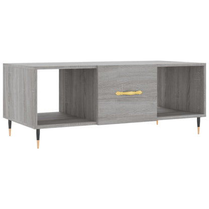 vidaXL Coffee Table Grey Sonoma 102x50x40 cm Engineered Wood