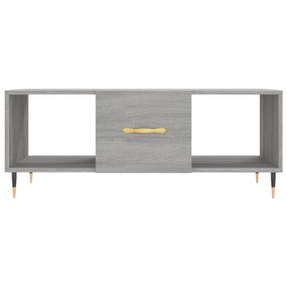 vidaXL Coffee Table Grey Sonoma 102x50x40 cm Engineered Wood