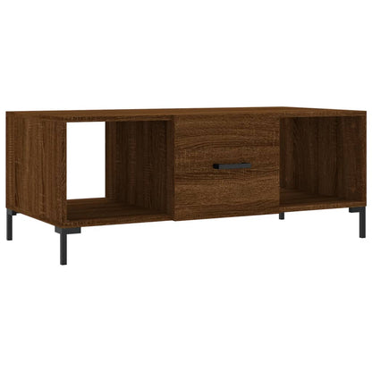 vidaXL Coffee Table Brown Oak 102x50x40 cm Engineered Wood