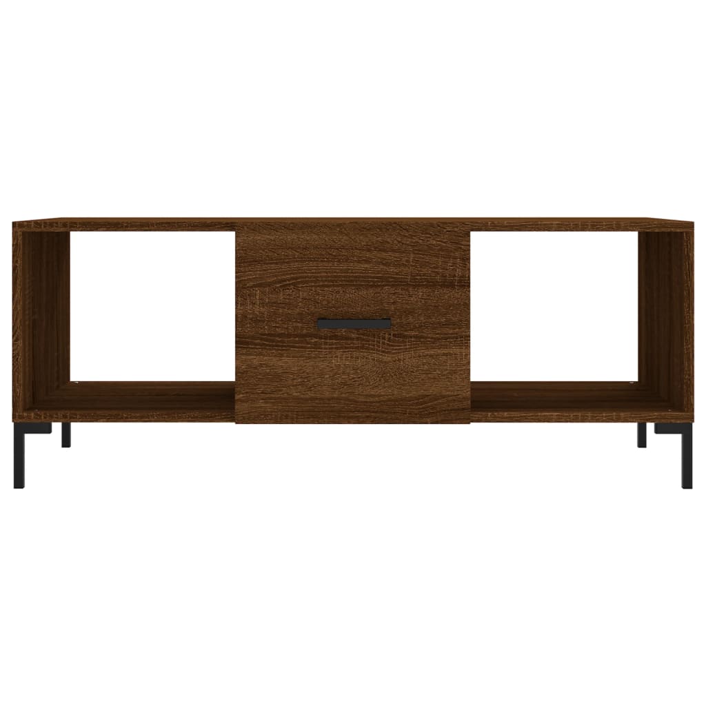 vidaXL Coffee Table Brown Oak 102x50x40 cm Engineered Wood