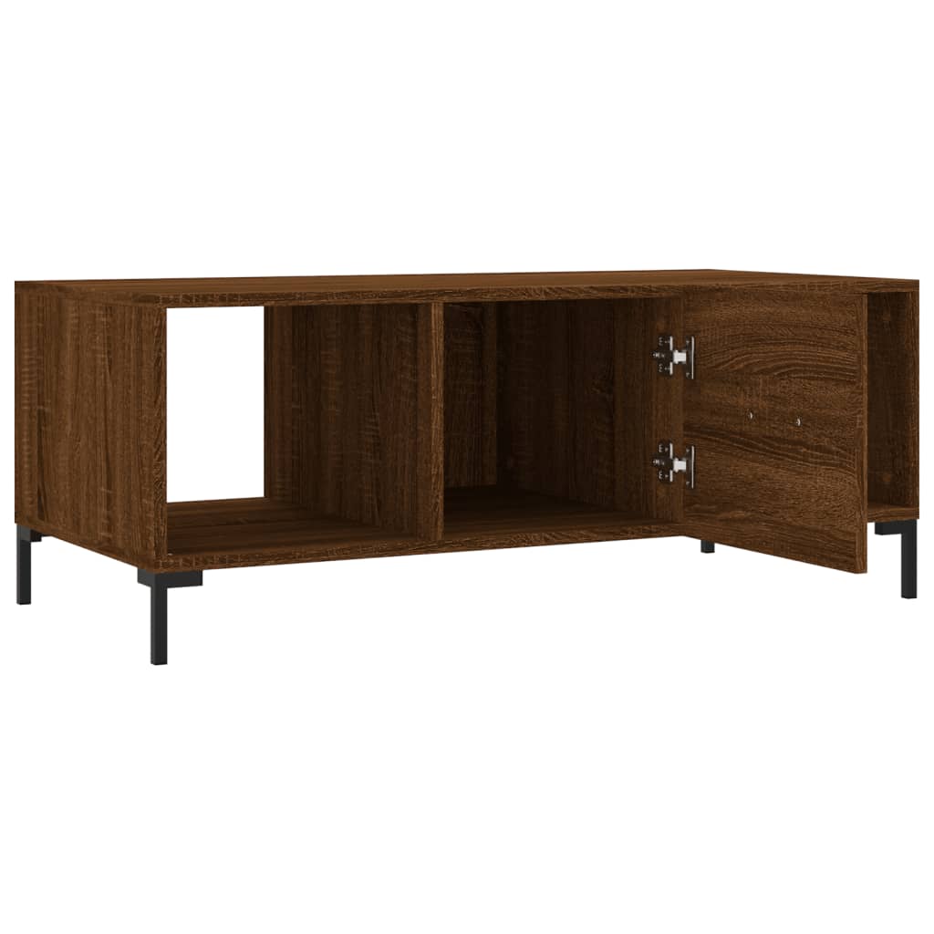 vidaXL Coffee Table Brown Oak 102x50x40 cm Engineered Wood