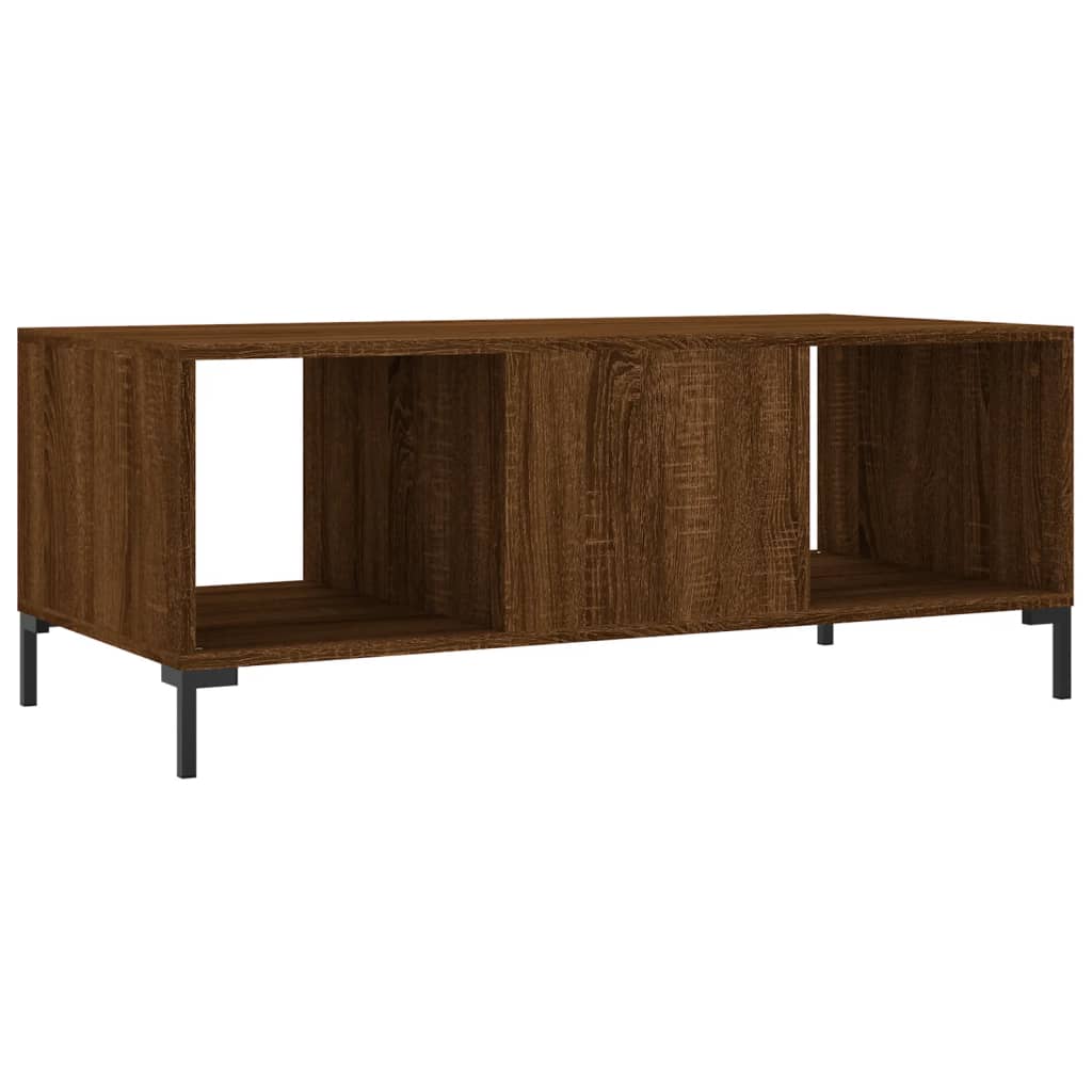 vidaXL Coffee Table Brown Oak 102x50x40 cm Engineered Wood