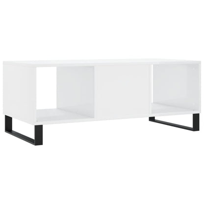 vidaXL Coffee Table High Gloss White 102x50x40 cm Engineered Wood