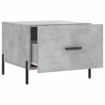 vidaXL Coffee Table Concrete Grey 50x50x40 cm Engineered Wood