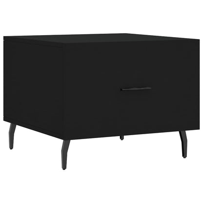 Coffee Table 50x50x40 cm Engineered Wood Black