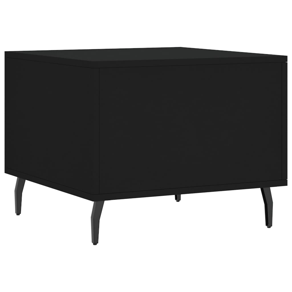 Coffee Table 50x50x40 cm Engineered Wood Black