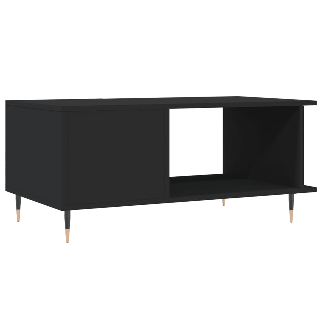 vidaXL Coffee Table Black 90x50x40 cm Engineered Wood