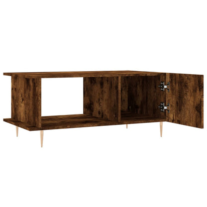 vidaXL Coffee Table Smoked Oak 90x50x40 cm Engineered Wood