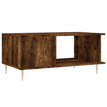 vidaXL Coffee Table Smoked Oak 90x50x40 cm Engineered Wood