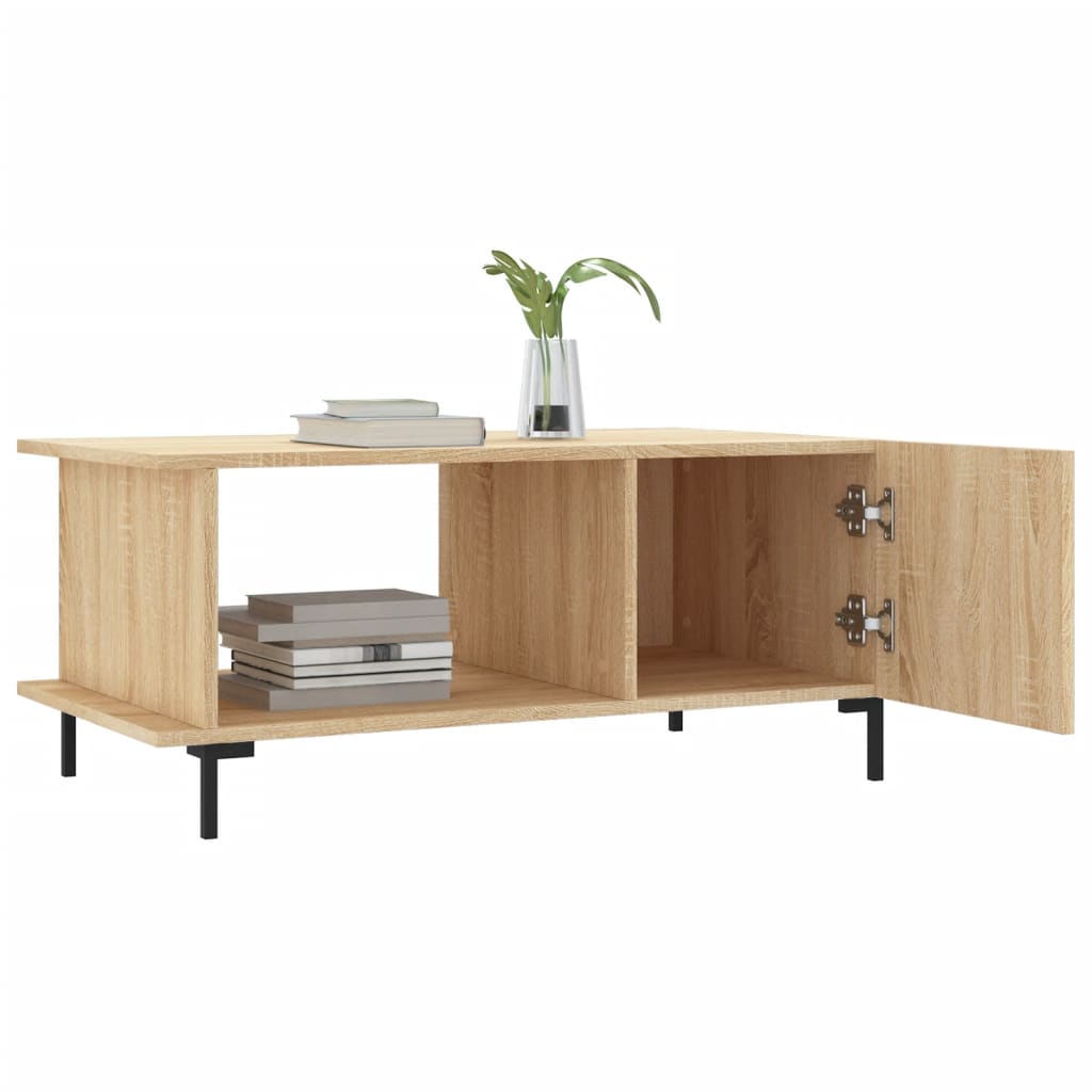 vidaXL Coffee Table Sonoma Oak 90x50x40 cm Engineered Wood