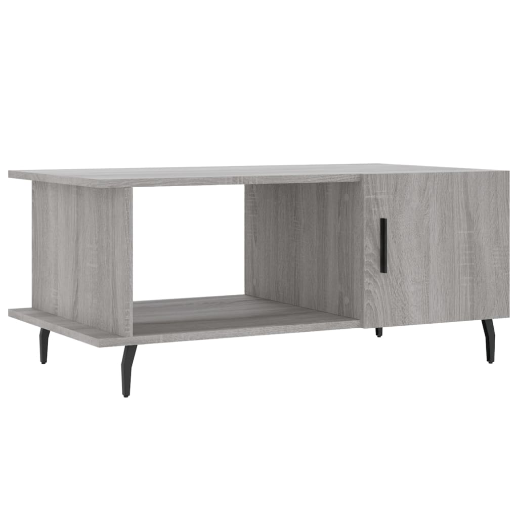 vidaXL Coffee Table Grey Sonoma 90x50x40 cm Engineered Wood