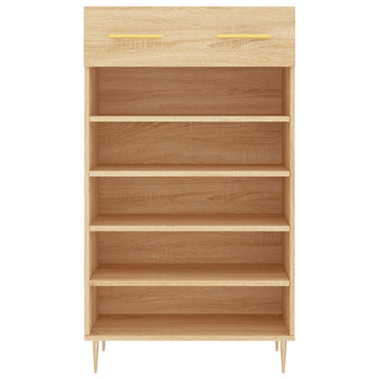 vidaXL Shoe Cabinet Sonoma Oak 60x35x105 cm Engineered Wood