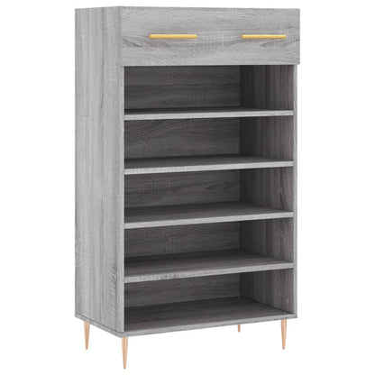 vidaXL Shoe Cabinet Grey Sonoma 60x35x105 cm Engineered Wood