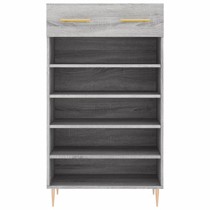 vidaXL Shoe Cabinet Grey Sonoma 60x35x105 cm Engineered Wood