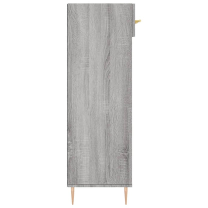 vidaXL Shoe Cabinet Grey Sonoma 60x35x105 cm Engineered Wood