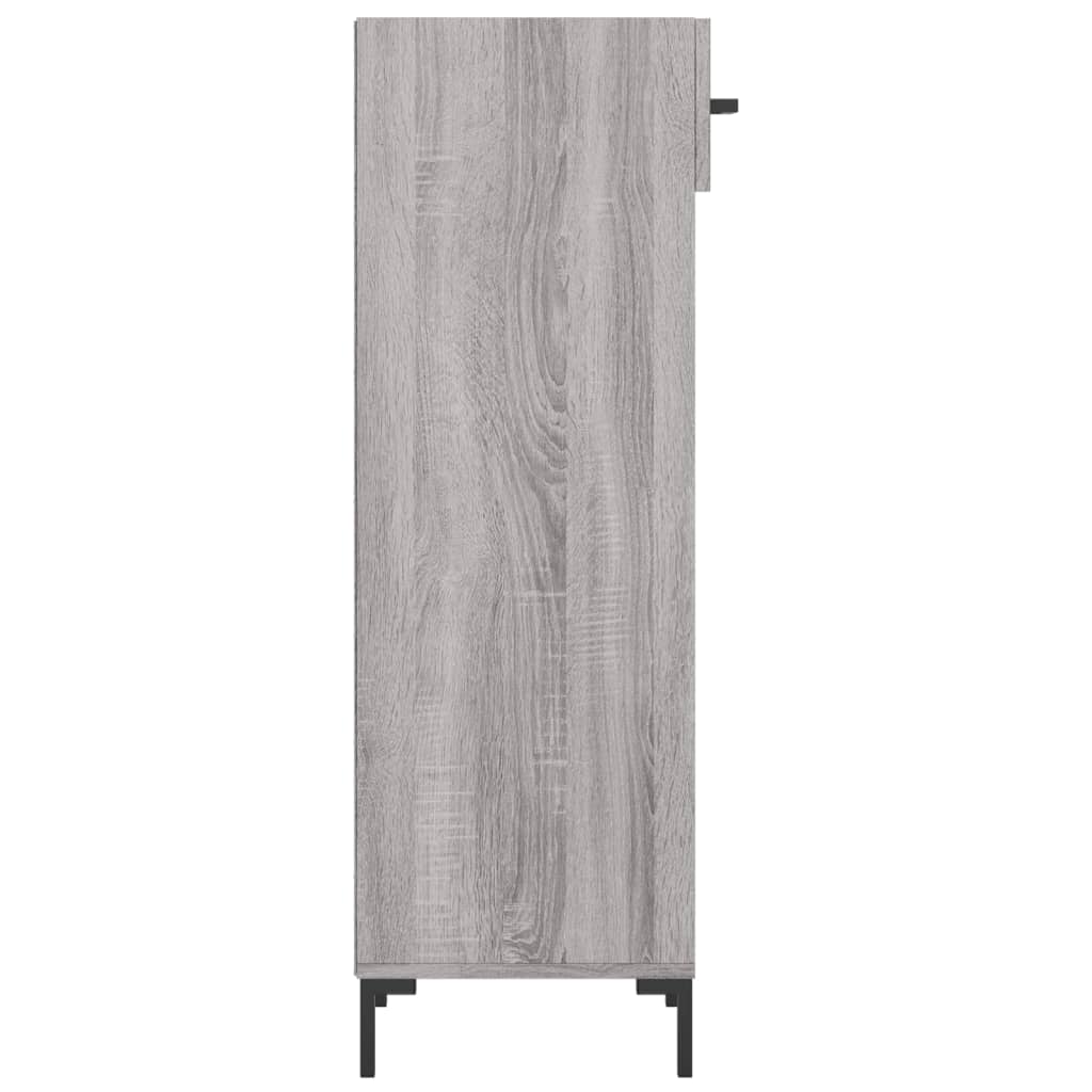 vidaXL Shoe Cabinet Grey Sonoma 30x35x105 cm Engineered Wood