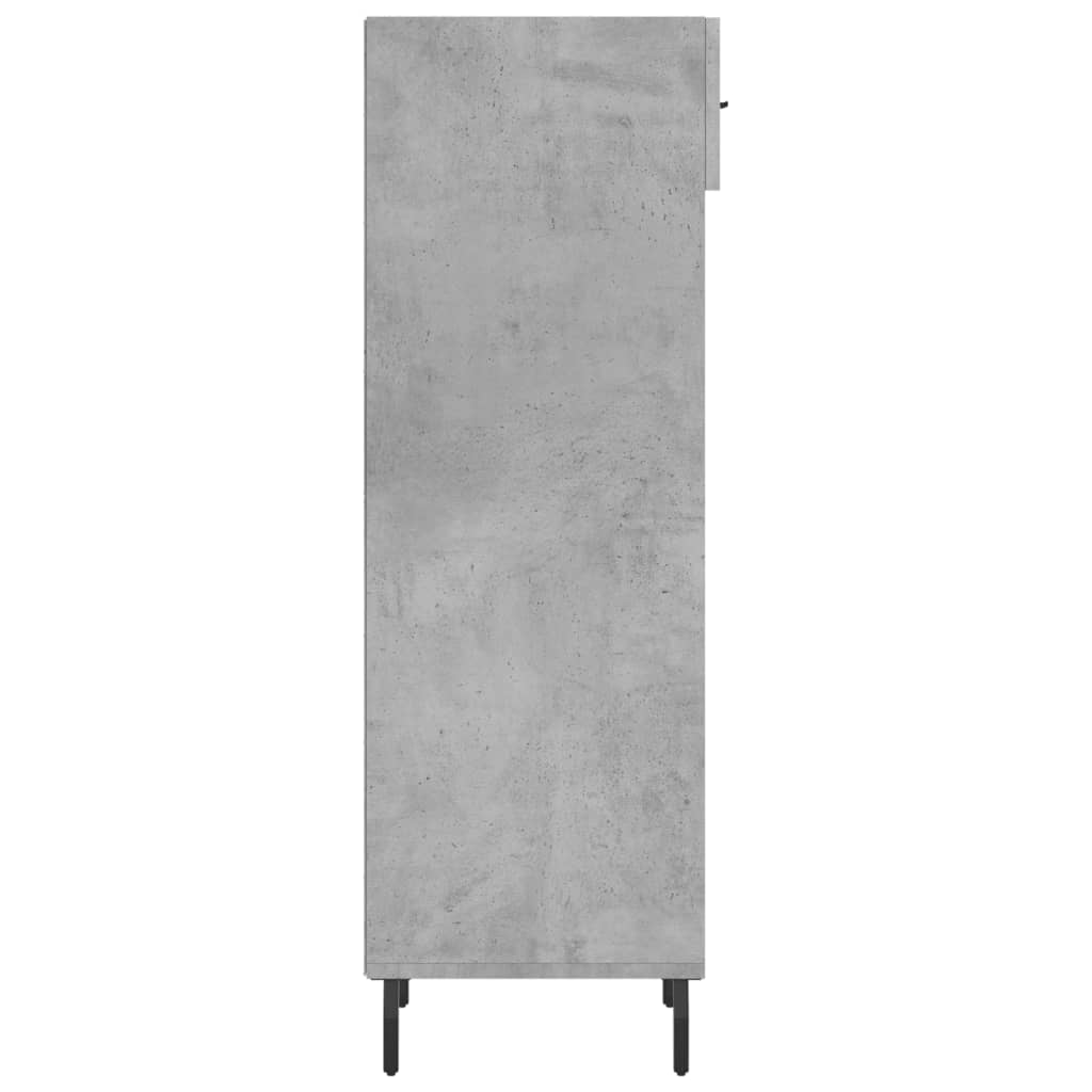 vidaXL Shoe Cabinet Concrete Grey 30x35x105 cm Engineered Wood