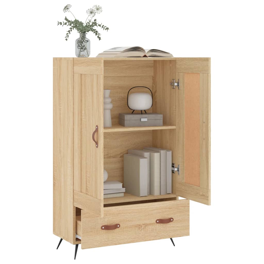 vidaXL Highboard Sonoma Oak 69.5x31x115 cm Engineered Wood