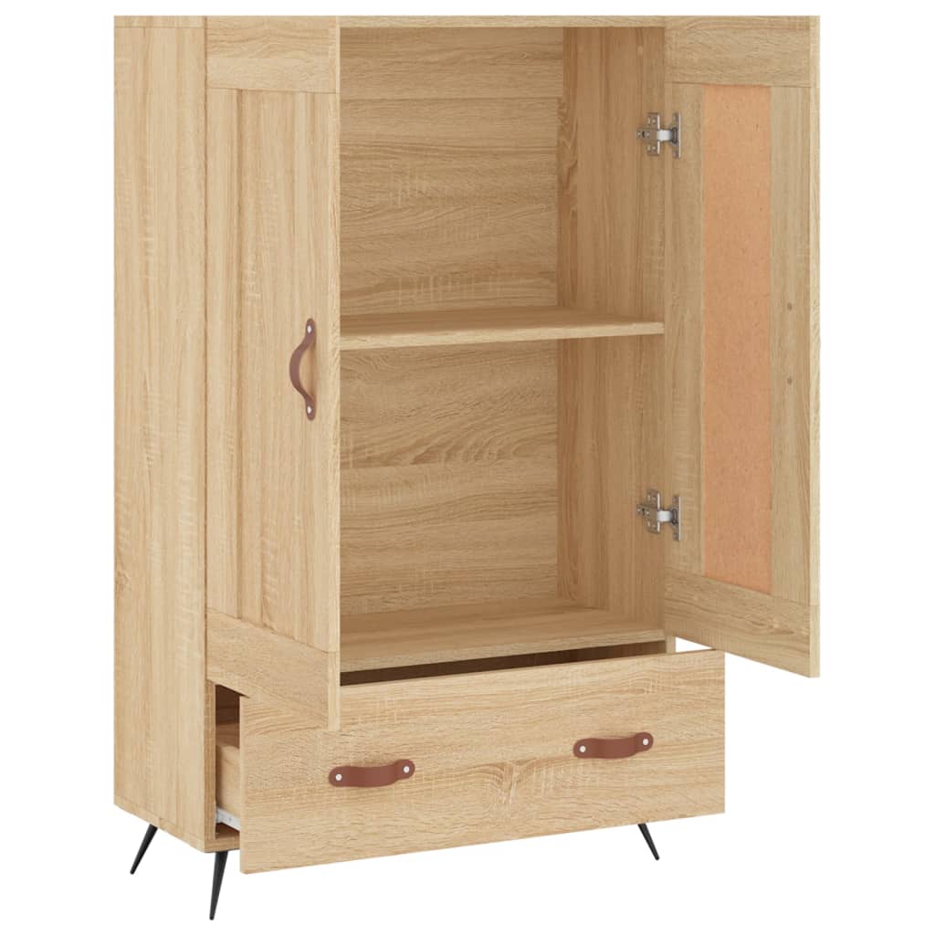 vidaXL Highboard Sonoma Oak 69.5x31x115 cm Engineered Wood