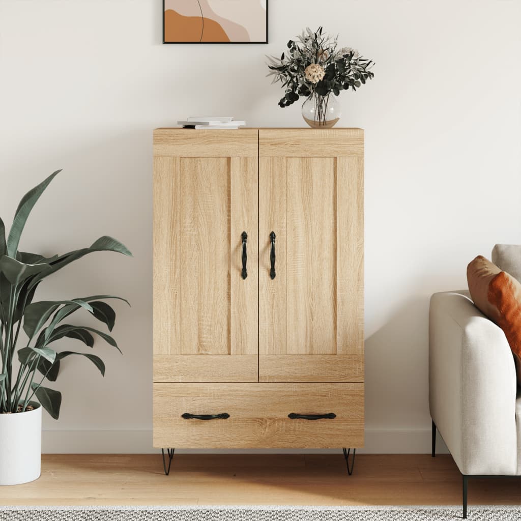 Highboard 69,5x31x115 cm Engineered Wood Sonoma oak