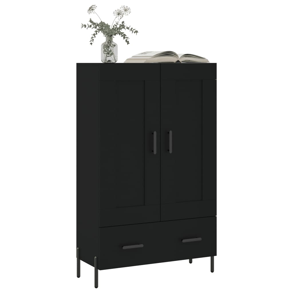 vidaXL Highboard Black 69.5x31x115 cm Engineered Wood