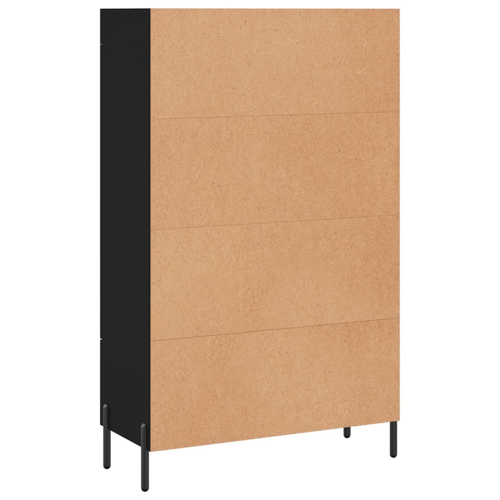 vidaXL Highboard Black 69.5x31x115 cm Engineered Wood