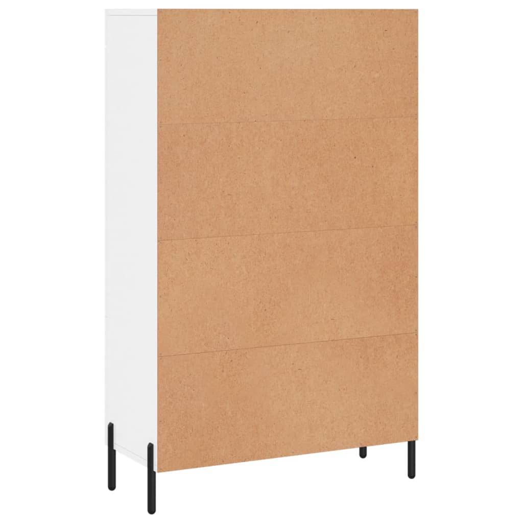 Highboard 69,5x31x115 cm Engineered Wood High gloss white