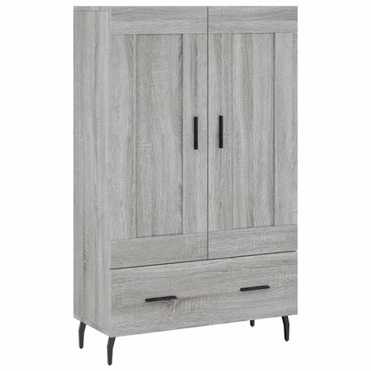 vidaXL Highboard Grey Sonoma 69.5x31x115 cm Engineered Wood