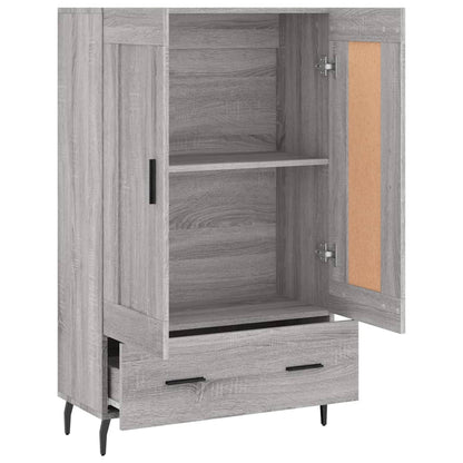 vidaXL Highboard Grey Sonoma 69.5x31x115 cm Engineered Wood