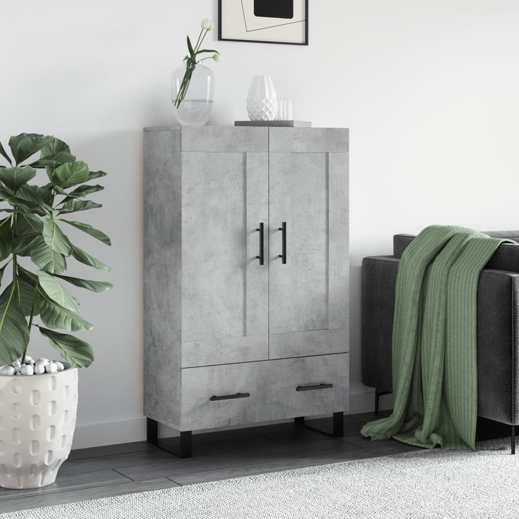 Highboard 69,5x31x115 cm Engineered Wood Concrete grey